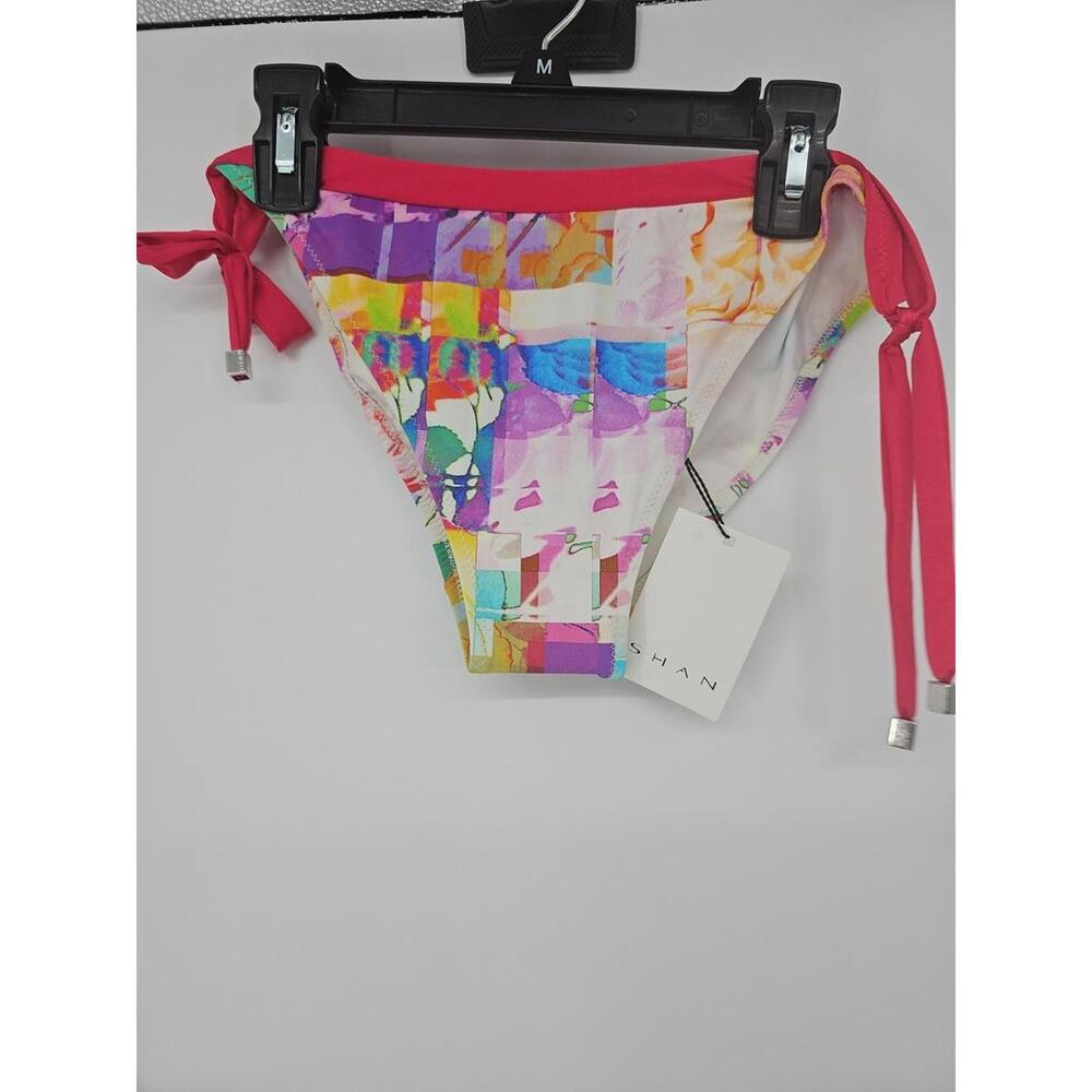 Shan Les Pivoines Bikini Bottom Size 10 Rasberry Framboise NWT